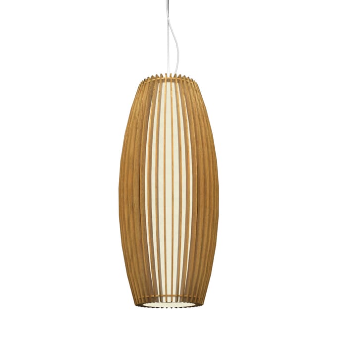 Stecche di Legno 1-Light Pendant in Louro Freijo Stecche di Legno 1-Light Pendant in Louro Freijo