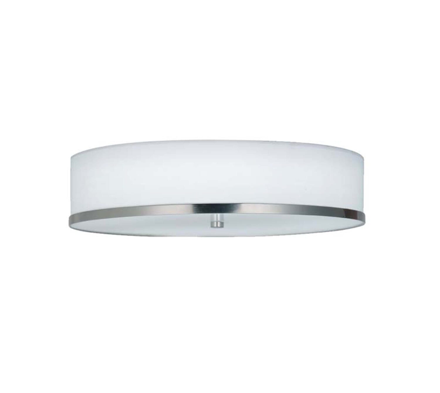Textile Flush-Mount in Pewter