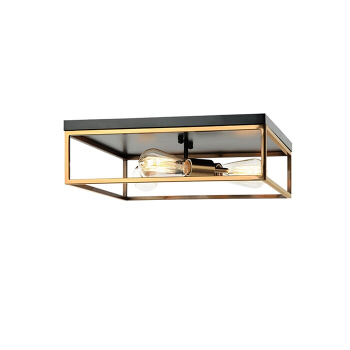 Knox 3-Light Flush-Mount in Two-Tone Knox 3-Light Flush-Mount in Two-Tone