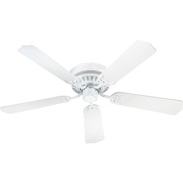 Quorum Custom Hugger 42" Indoor Flush Mount Ceiling Fan in White Quorum Custom Hugger 42" Indoor Flush Mount Ceiling Fan in White