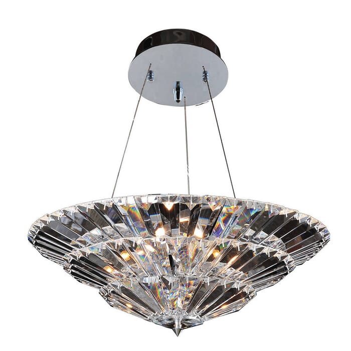 Allegri Auletta 10-Light Pendant Light in Chrome Allegri Auletta 10-Light Pendant Light in Chrome
