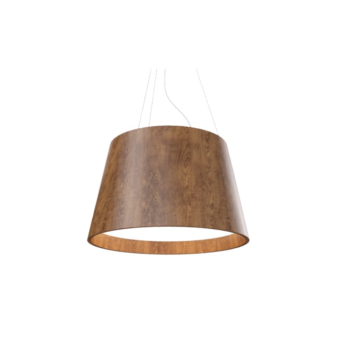 Cylindrical 1-Light Table Lamp in Imbuia Cylindrical 1-Light Table Lamp in Imbuia