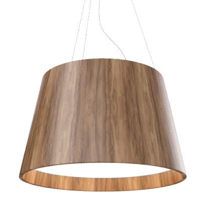 Conical 3-Light Pendant in American Walnut