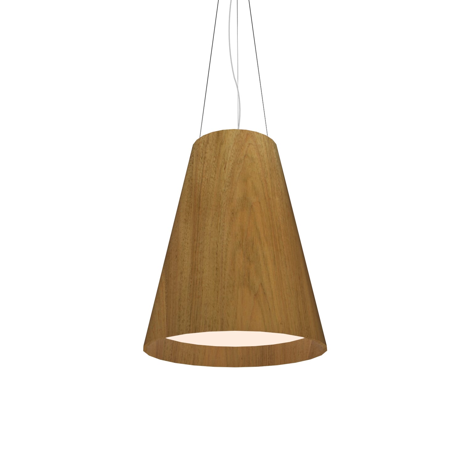 Conical 3-Light Pendant in Louro Freijo