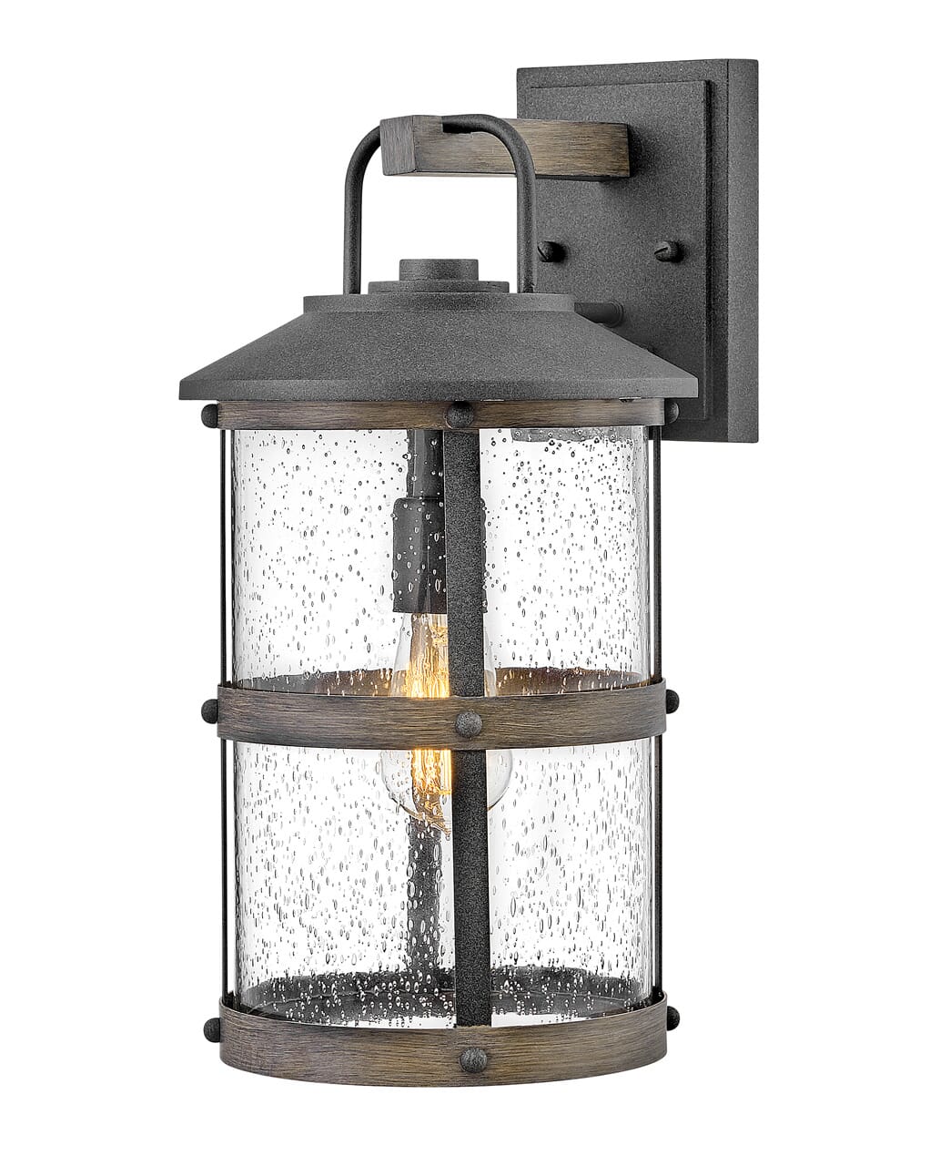 Lakehouse 1-Light Outdoor Light In Aged Zinc