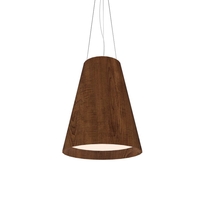Conical LED Pendant in Imbuia Conical LED Pendant in Imbuia