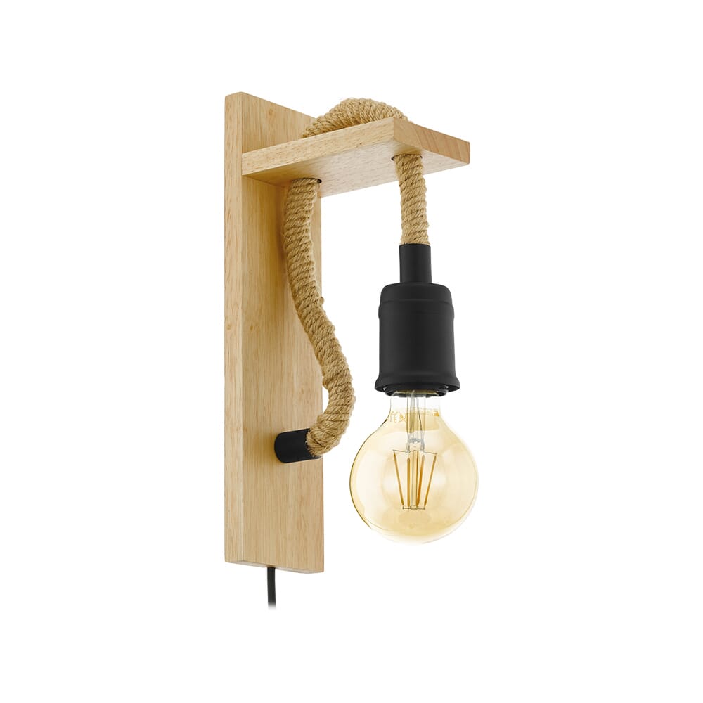 Rampside 1-Light Wall Sconce in Black