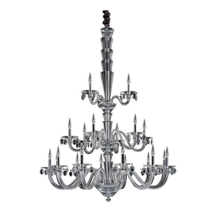 Allegri Fanshawe 21-Light Modern Chandelier in Chrome Allegri Fanshawe 21-Light Modern Chandelier in Chrome