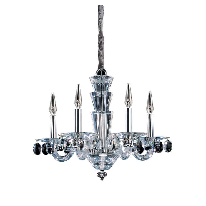 Allegri Fanshawe 5-Light Modern Chandelier in Chrome Allegri Fanshawe 5-Light Modern Chandelier in Chrome
