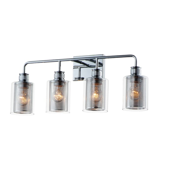 Maxim Filigree 4-Light 11" Wall Sconce in Polished Chrome Maxim Filigree 4-Light 11" Wall Sconce in Polished Chrome