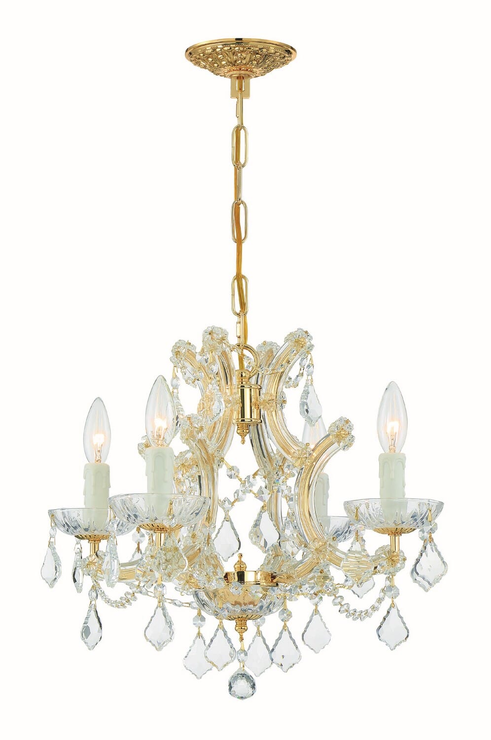 Four Light Mini Chandelier by Crystorama