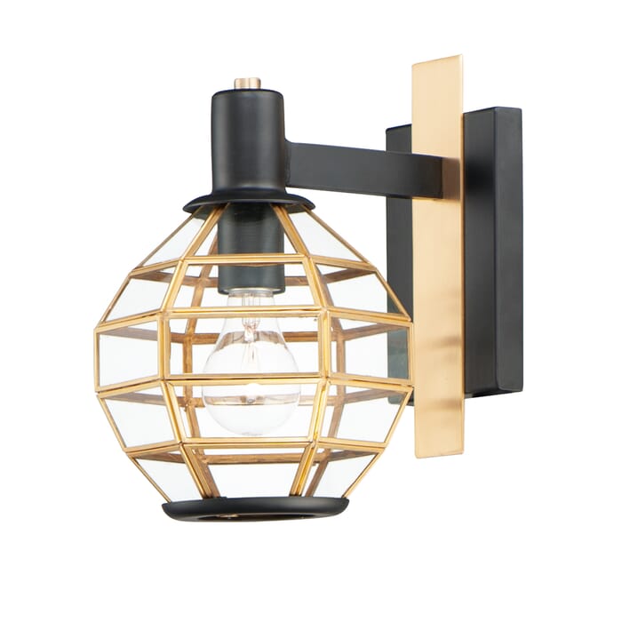 Maxim Heirloom Outdoor Wall Light in Black and Burnished Brass Maxim Heirloom Outdoor Wall Light in Black and Burnished Brass