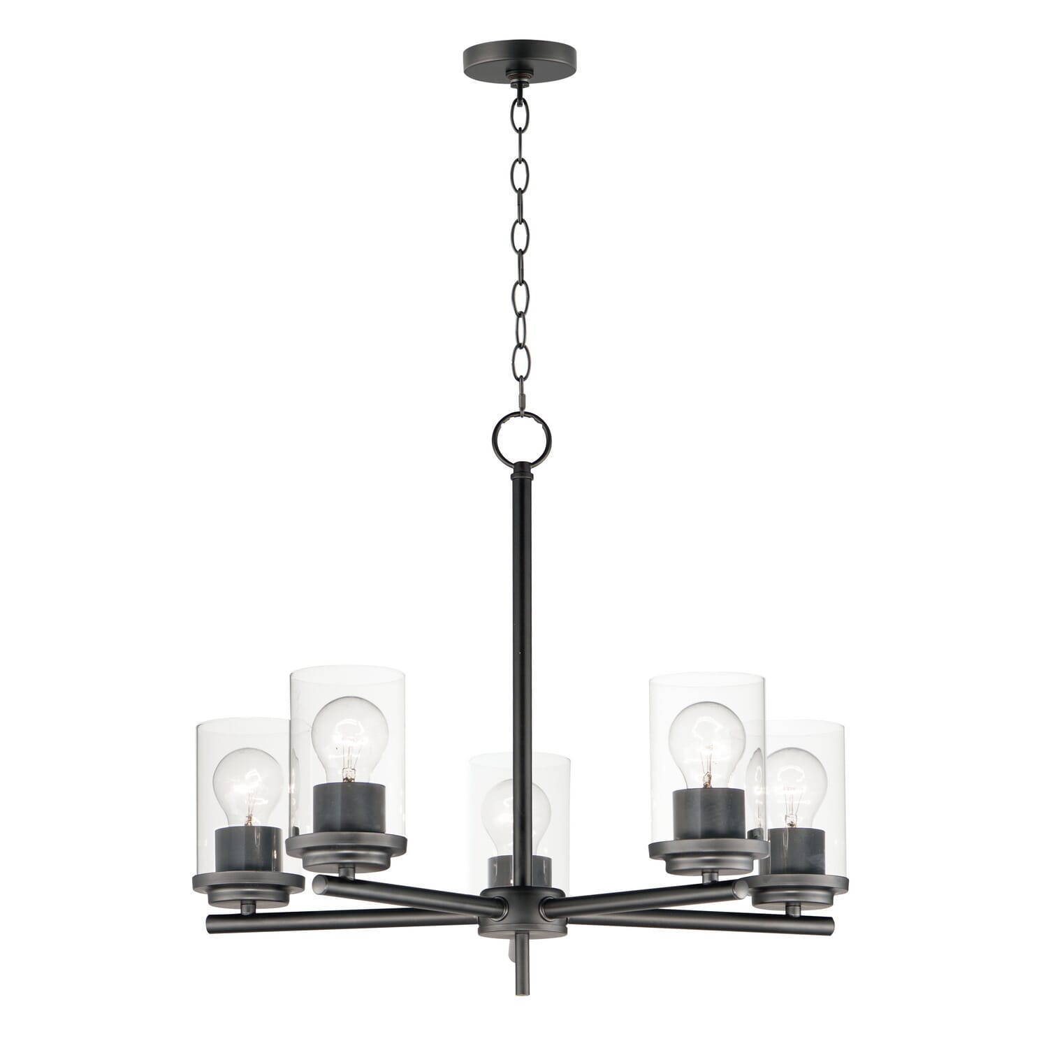 Corona 5-Light Chandelier in Black