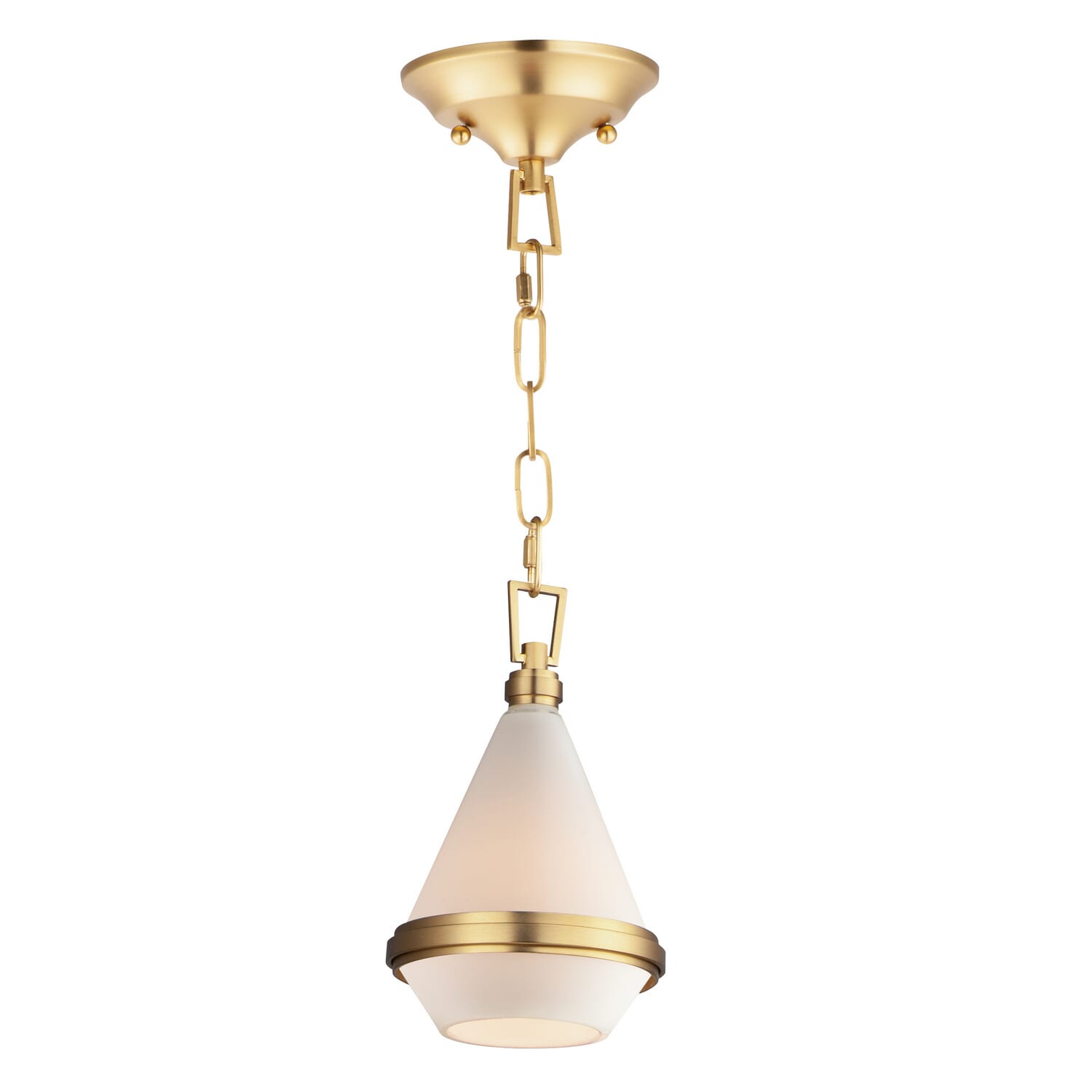 Giza 1-Light Mini Pendant in Satin Brass