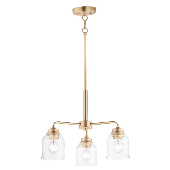 Acadia 3-Light Semi-Flush Mount with Chandelier in Heritage Acadia 3-Light Semi-Flush Mount with Chandelier in Heritage