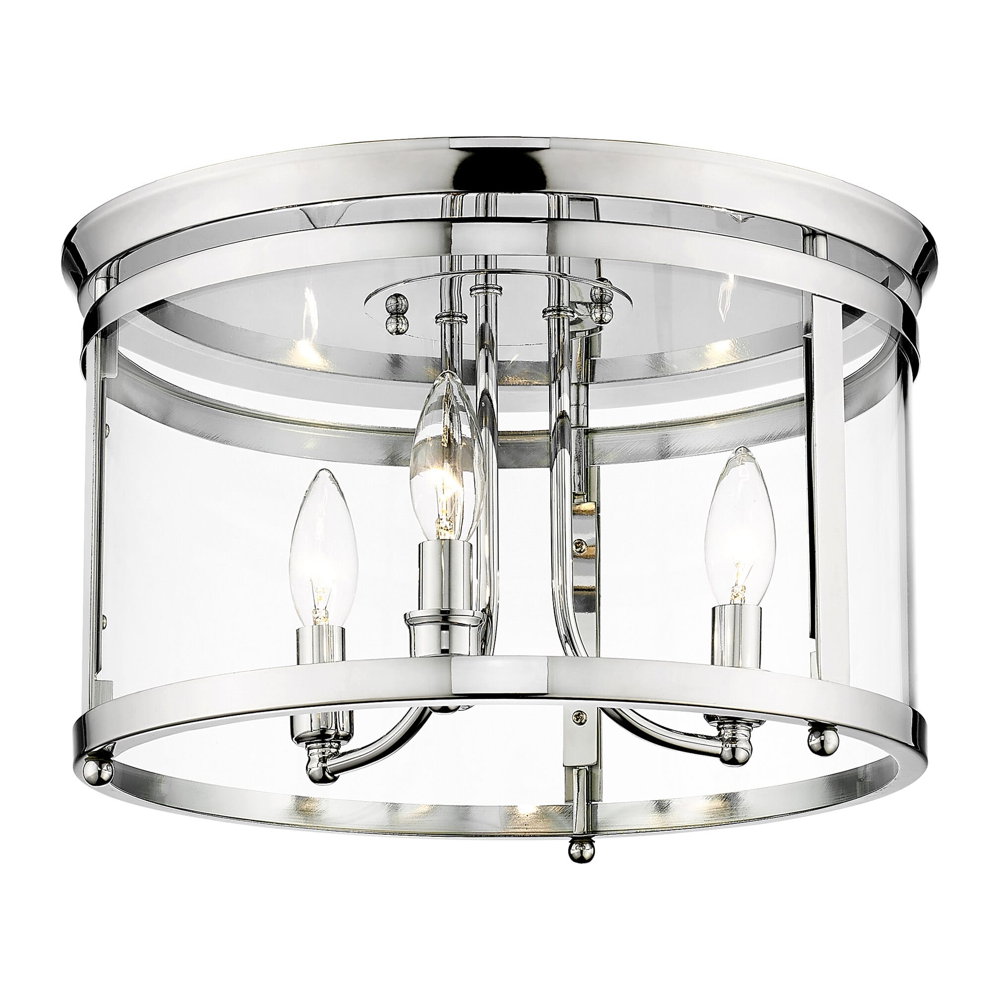 Golden Payton 3 Light Ceiling Light in Chrome LightsOnline