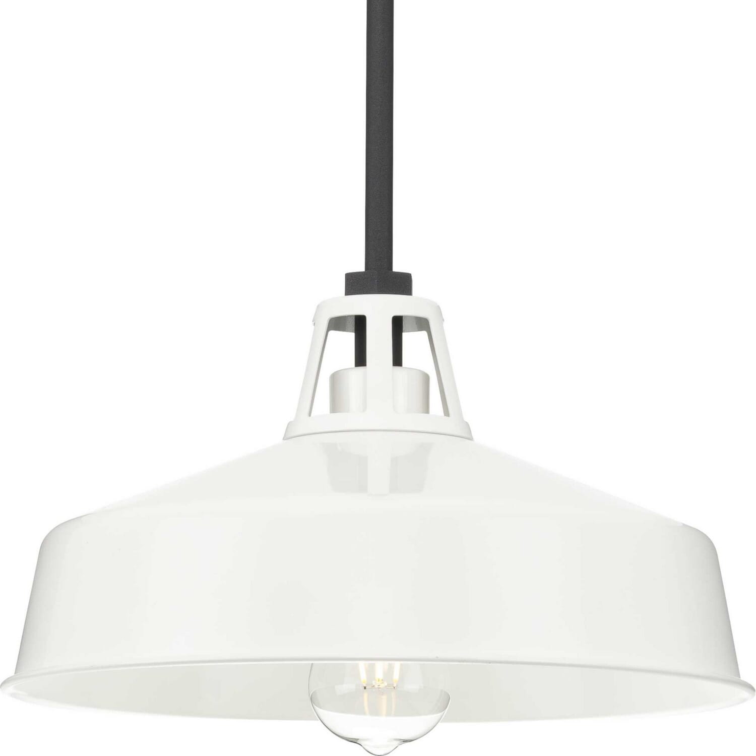 White One Light Outdoor Pendant from the Cedar Springs Collection