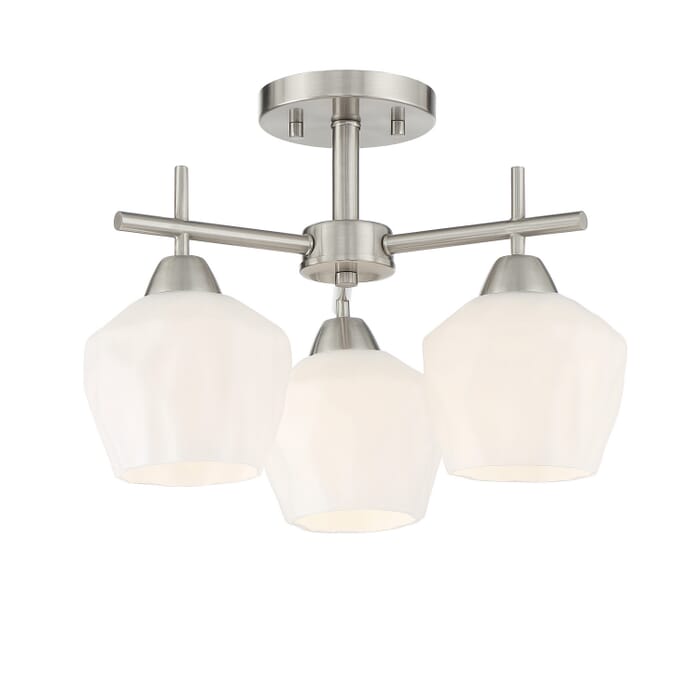 Three Light Semi Flush / Chandelier Three Light Semi Flush / Chandelier