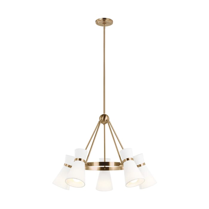 Five Light Chandelier by Visual Comfort Studio Five Light Chandelier by Visual Comfort Studio
