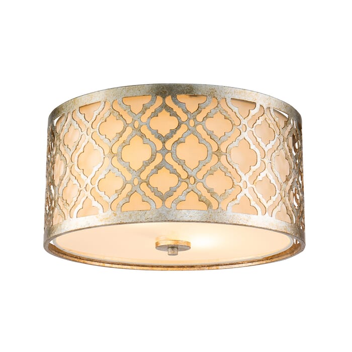 Arabella 2-Light Flush Mount in Antique Silver Arabella 2-Light Flush Mount in Antique Silver