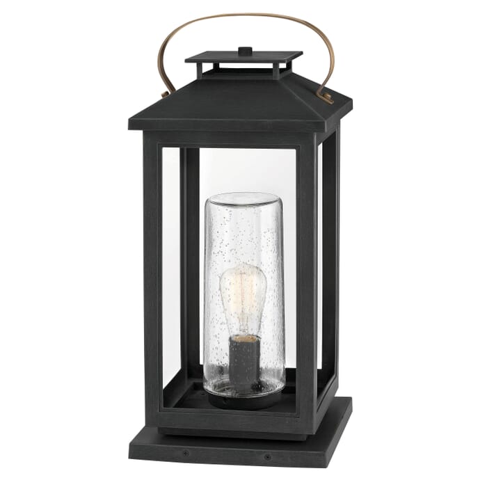 Hinkley Atwater Outdoor Medium Pier Mount Light in Black Hinkley Atwater Outdoor Medium Pier Mount Light in Black