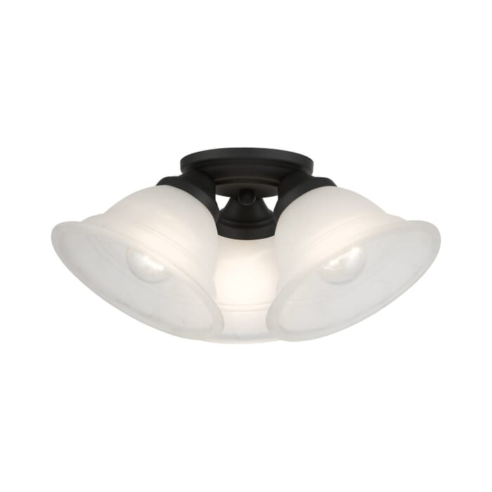 Wynnewood 3-Light Flush Mount in Black Wynnewood 3-Light Flush Mount in Black