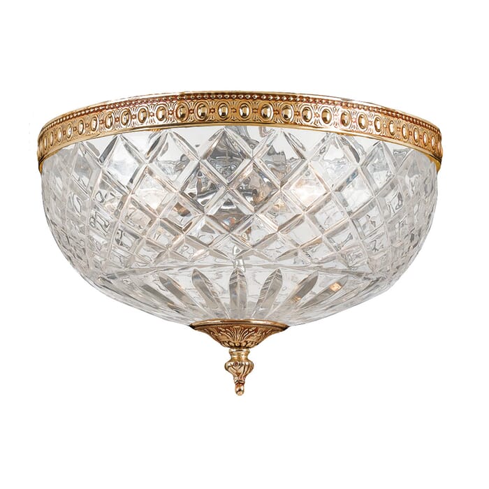Crystorama 2-Light 10" Ceiling Light in Olde Brass Crystorama 2-Light 10" Ceiling Light in Olde Brass