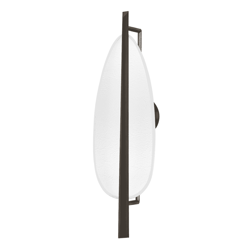 Photos - Chandelier / Lamp NICKEL Hudson Valley Black White Plaster LED Wall Sconce from the Ithaca Collection 1170-BLNK/WP