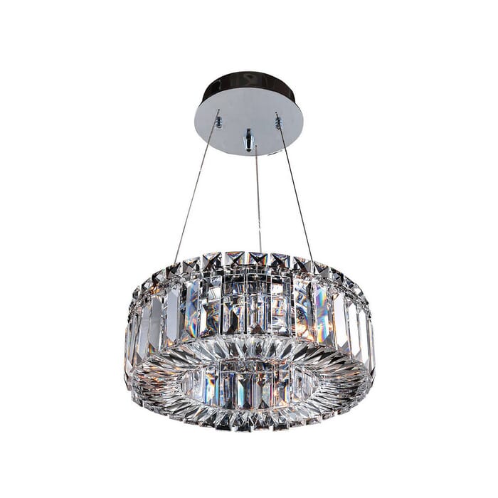 Allegri Rondelle 3-Light Pendant Light in Chrome Allegri Rondelle 3-Light Pendant Light in Chrome