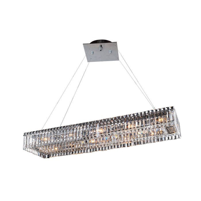 Allegri Baugette 12-Light 12" Pendant Light in Chrome Allegri Baugette 12-Light 12" Pendant Light in Chrome