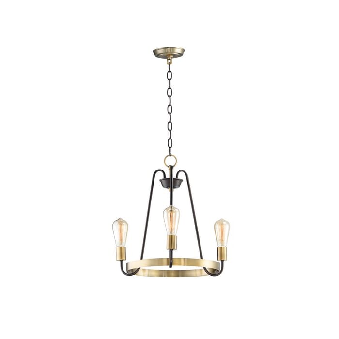 Maxim Lighting Haven 3-Light 3-Light Single-Tier Chandelier in Oil Rubbed Bronze / Antique Brass Maxim Lighting Haven 3-Light 3-Light Single-Tier Chandelier in Oil Rubbed Bronze / Antique Brass