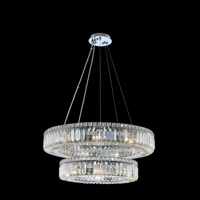 Allegri Rondelle 15-Light 26" Pendant Light in Chrome Allegri Rondelle 15-Light 26" Pendant Light in Chrome