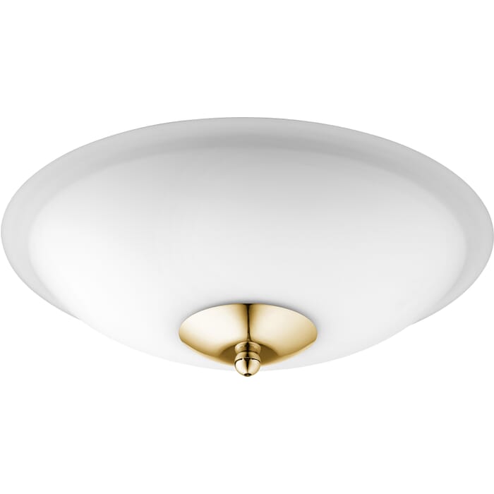 Quorum 2-Light Ceiling Fan Light Kit in Aged Brass with Satin Opal Quorum 2-Light Ceiling Fan Light Kit in Aged Brass with Satin Opal