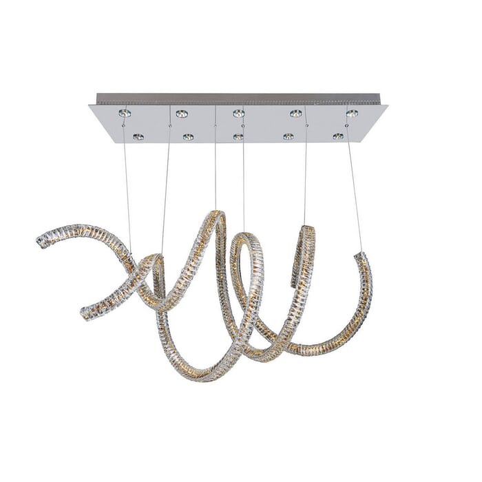 Allegri Ravina 10-Light 50" Modern Chandelier in Chrome Allegri Ravina 10-Light 50" Modern Chandelier in Chrome