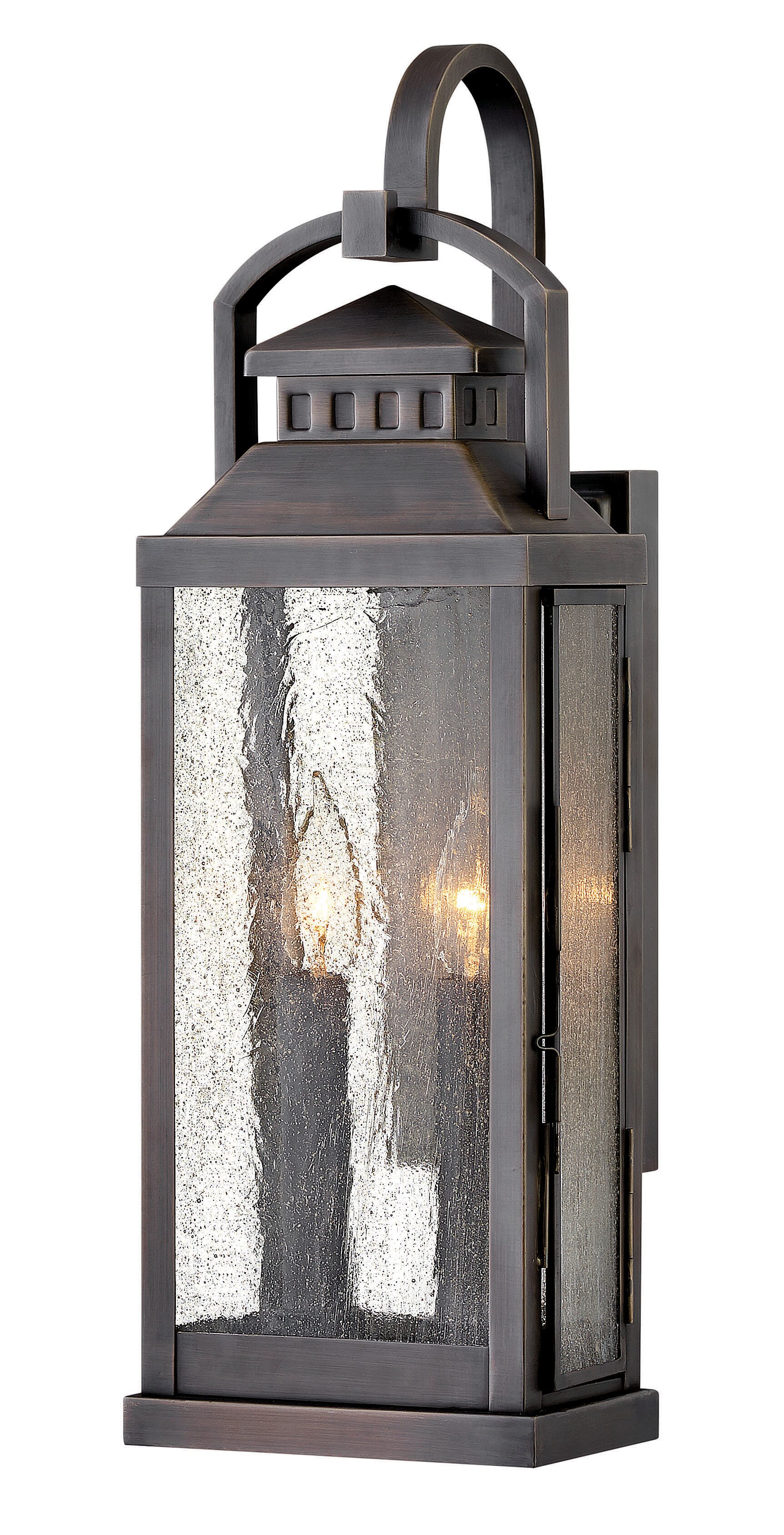 Revere 3-Light Outdoor Light In Blackened Brass