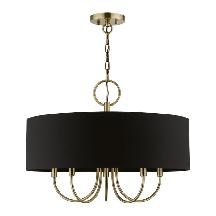 Huntington 5-Light Pendant in Antique Brass Huntington 5-Light Pendant in Antique Brass