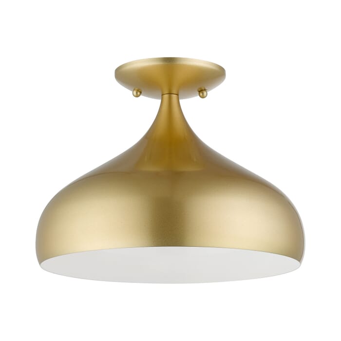 Amador 1-Light Semi-Flush Mount in Soft Gold Amador 1-Light Semi-Flush Mount in Soft Gold