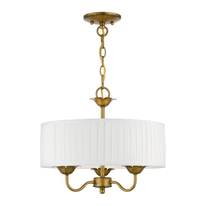 Edinburgh 3-Light Pendant in Antique Gold Leaf Edinburgh 3-Light Pendant in Antique Gold Leaf