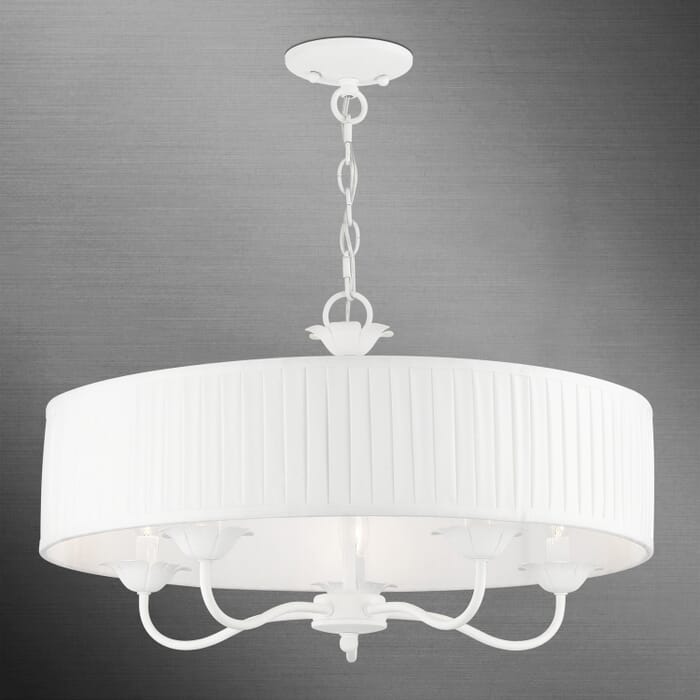Edinburgh 5-Light Pendant in White Edinburgh 5-Light Pendant in White