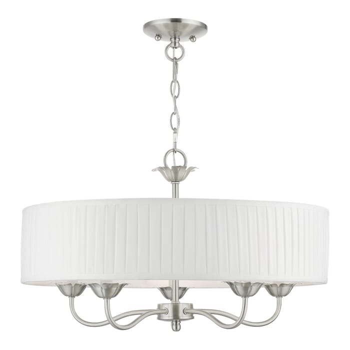 Edinburgh 5-Light Pendant in Brushed Nickel Edinburgh 5-Light Pendant in Brushed Nickel