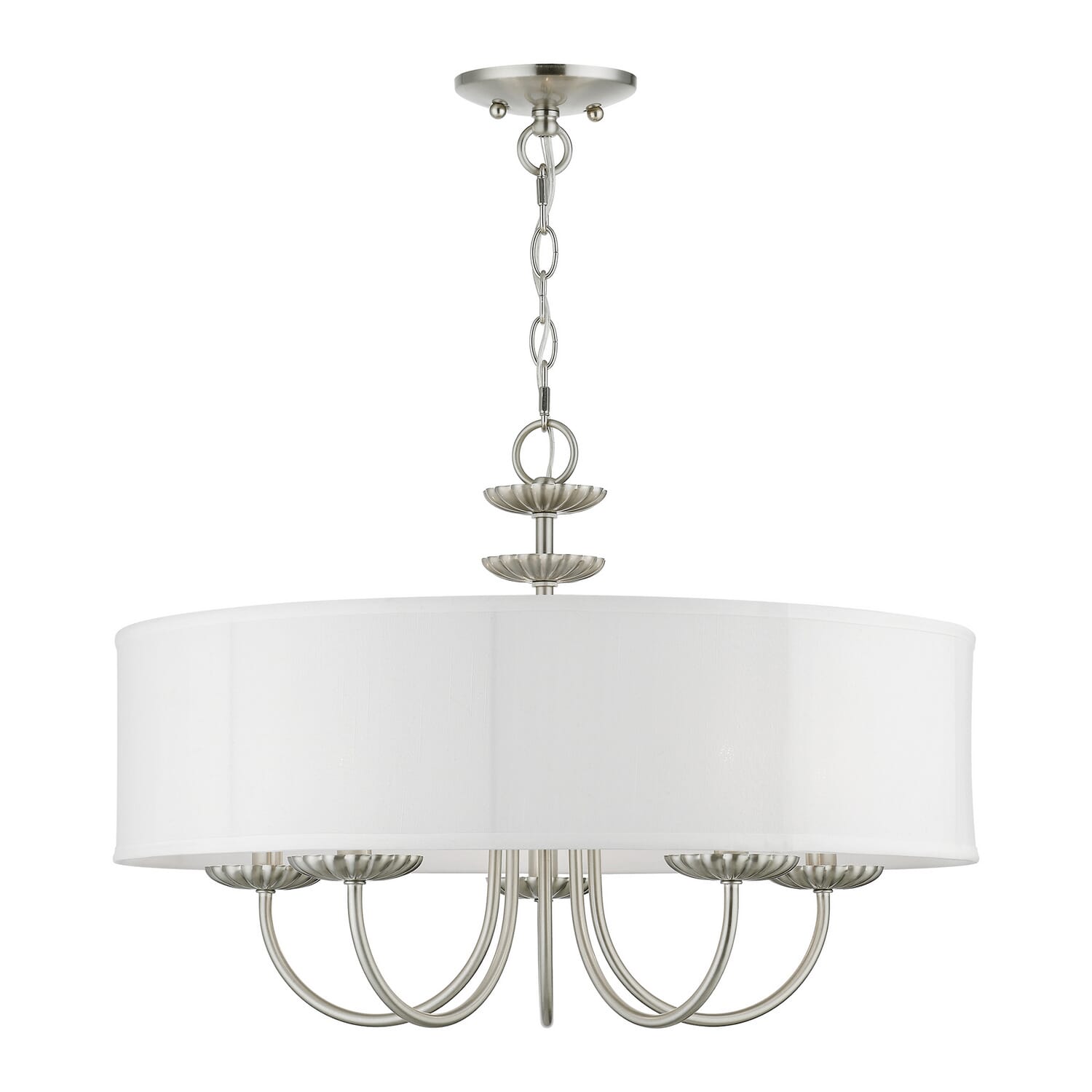 Brookdale 5-Light Pendant in Brushed Nickel