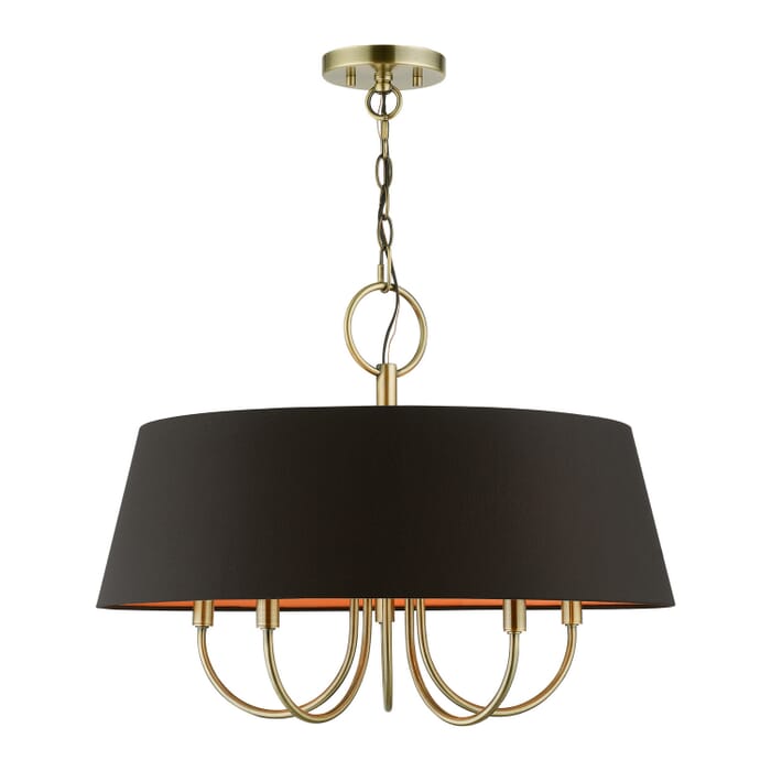 Palma 5-Light Pendant in Antique Brass Palma 5-Light Pendant in Antique Brass
