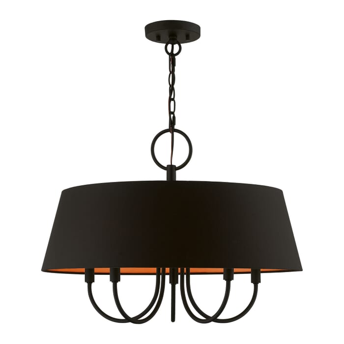 Palma 5-Light Pendant in Black Palma 5-Light Pendant in Black