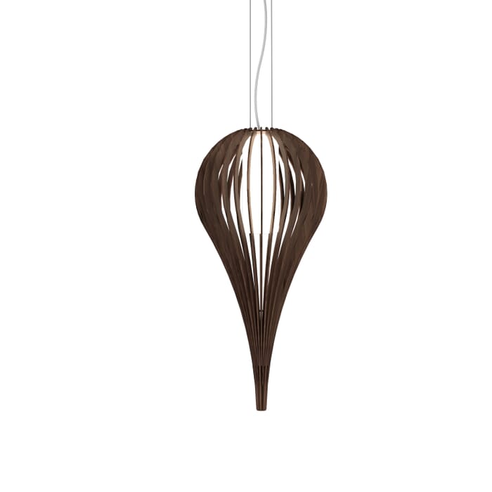 Cappadocia 1-Light Pendant in American Walnut Cappadocia 1-Light Pendant in American Walnut