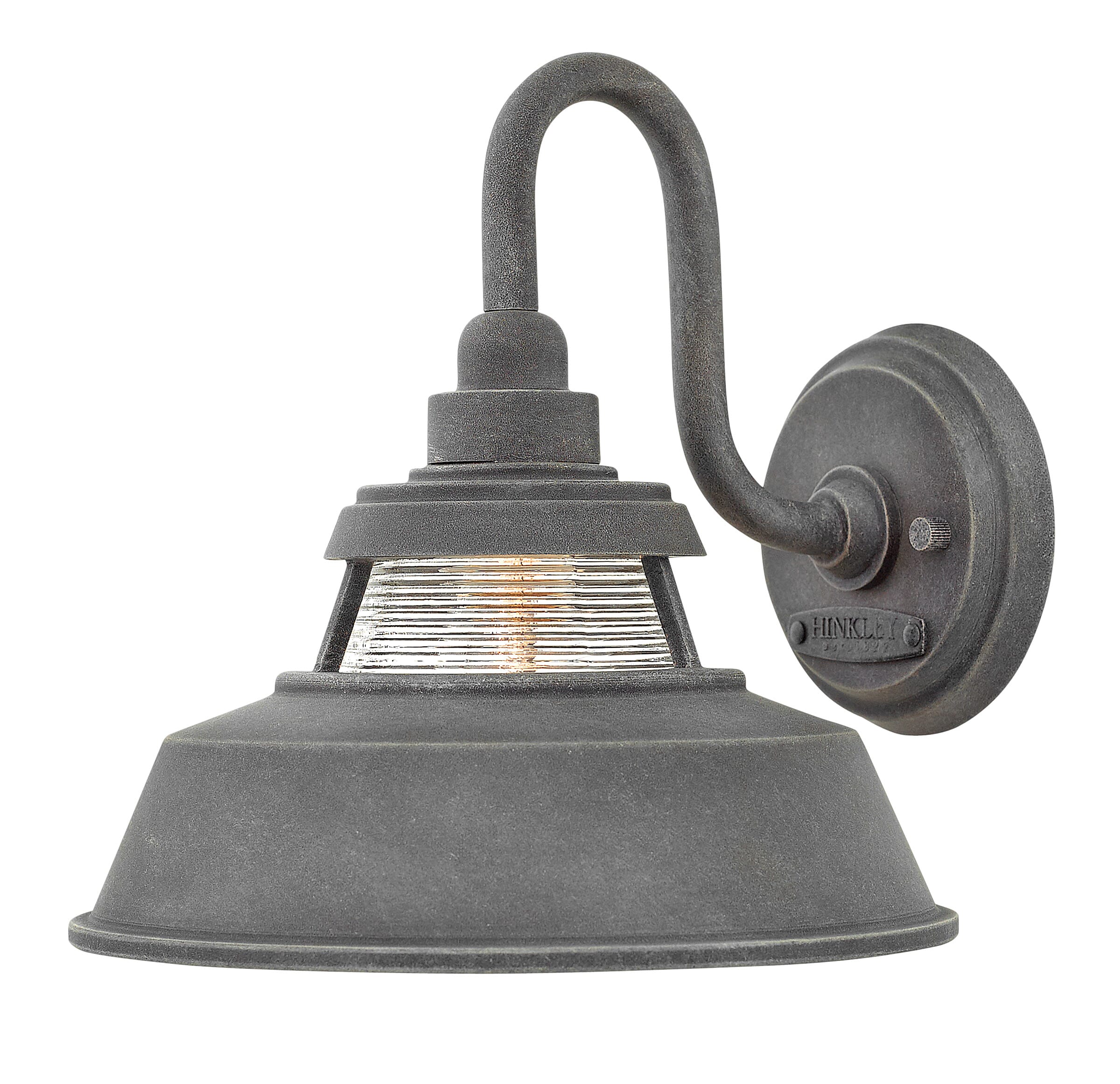 Aged Zinc LED Wall Mount from the Troyer Collection