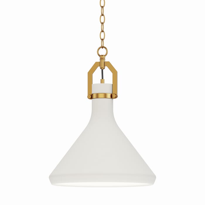 Lumi 1-Light Pendant in Satin Brass Lumi 1-Light Pendant in Satin Brass