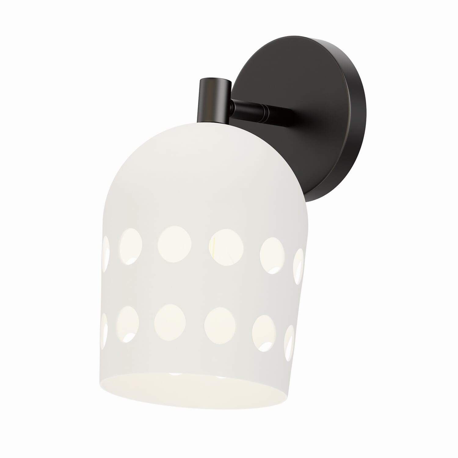 Dottie 1-Light Wall Sconce in Black