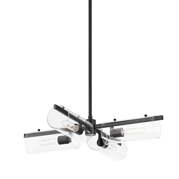 Ariel 4-Light Chandelier in Black Ariel 4-Light Chandelier in Black