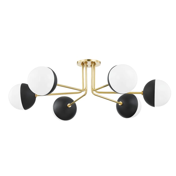 Six Light Semi Flush Mount by Mitzi Six Light Semi Flush Mount by Mitzi