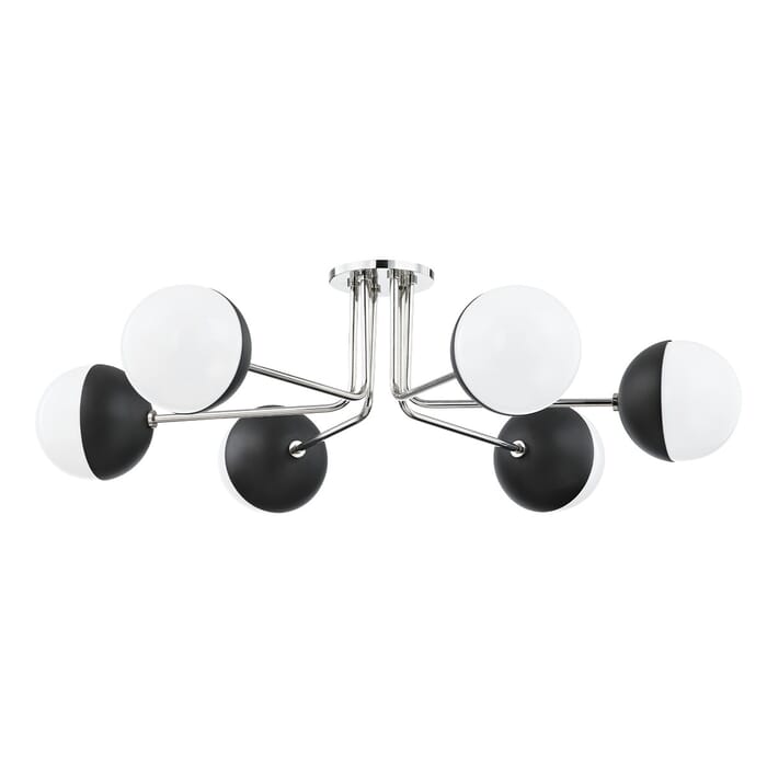 Six Light Semi Flush Mount by Mitzi Six Light Semi Flush Mount by Mitzi